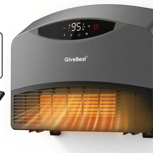 Smart Wall Heater with WiFi and Remote Control, 1500W, Floor or Wall Mounted, 3 Heating Modes, Electric Heater with Thermostat