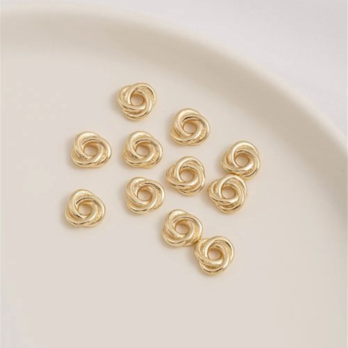 ชุดอุปกรณ์ทำเครื่องประดับ DIY ทอง 14K: แหวน ลูกปัด และตัวเชื่อมสำหรับทำต่างหูและสร้อยข้อมือ K053