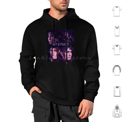 Not A Phase Hoodie Lengan Panjang Shadowheart Baldur's Gate 3 Share Thirst Meme Emo