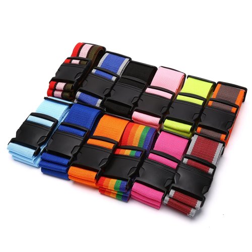 Adjustable Anti-Theft Luggage Strap with Combination Lock - Secure Travel Packing Belt