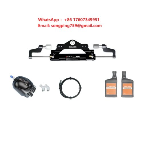 Hệ thống lái thủy lực cho động cơ gắn ngoài du thuyền và thuyền với vô lăng inox