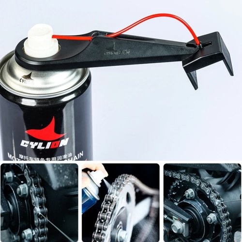 1/2 PCS Motorcycle Chain Spray Oiler, Lube Cleaner & Wax Applicator Tool