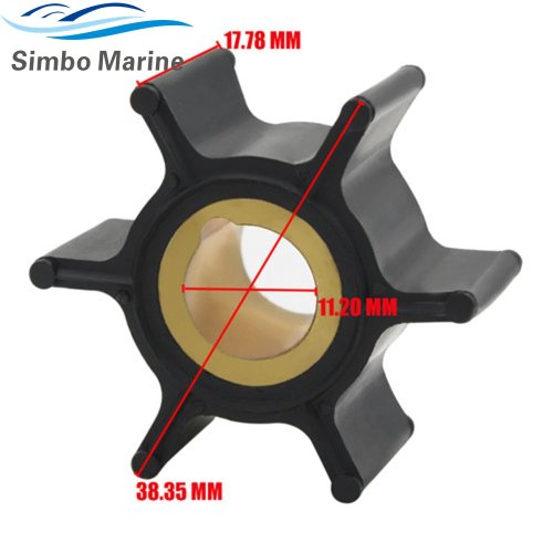 Impeller for Johnson Evinrude Outboard 4HP 4.5HP 8HP 2-Stroke 0389576 0436137