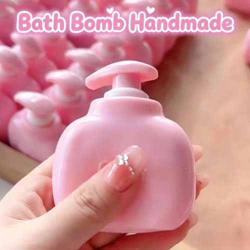 ASMR Crunch Sound Squishy Fidget Spielzeug – Stressball in Handcreme-Flaschenform mit Bausteinen gefüllt, Taschen-Squeeze-Toy zur Stressbewältigung