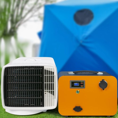 Ar condicionado de tenda 24V para campismo, viagens, carro, camião e autocaravana com capacidade de arrefecimento de 2500 BTU