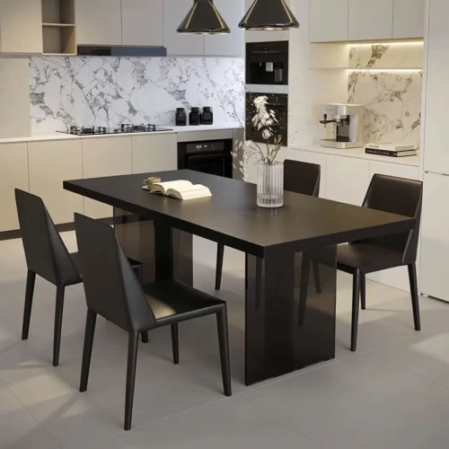 Bàn làm việc tối giản hiện đại mặt đá nung kết, bàn nổi acrylic sáng tạo phong cách Bắc Âu cho phòng khách & nhà, FYFD