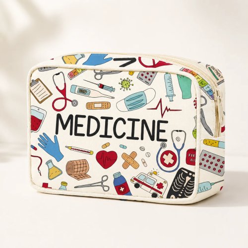 Large Capacity Medicine Bag - Portable Travel Medical Storage Bag & First Aid Kit for Home & Outdoor