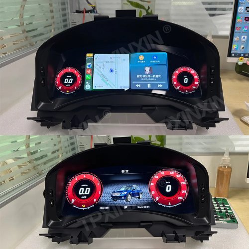 CarPlay LCD Digital Instrument Cluster for Infiniti FX35 FX45 2004-2007 - Virtual Cockpit Dashboard Speedometer