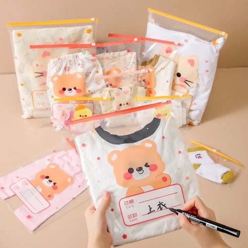 10 Bolsas Organizadoras para Ropa de Bebé Multitamaño, Bolsas Herméticas Portátiles para Pañales y Viaje