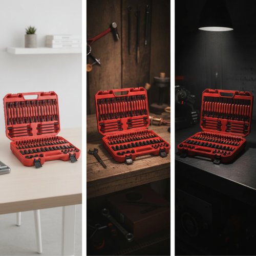 Set Bit Obeng 107 Pcs dengan Kotak Penyimpanan - Kit Alat Lengkap untuk DIY