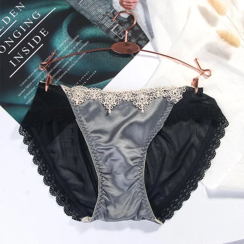 Sexy dames kant slipje low-rise opengewerkt mesh