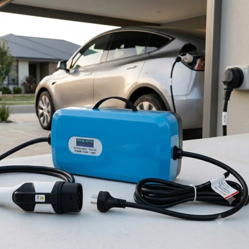 SHUOLEX Estación de Carga Portátil Universal 7kW Cargador Rápido DC Móvil para Auto Eléctrico IP65 Resistente al Agua 200-750V con Conector GBT DC