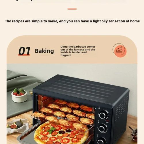 CC26 48L Electric Oven, Large Capacity Multi-Functional Household Baking Oven