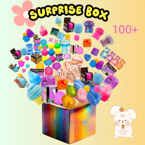 Đồ chơi hộp bất ngờ 100+ chi tiết, đồ chơi squishy slow rebound giảm stress cho chơi giác quan