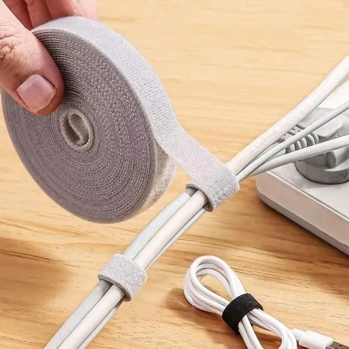 Cable Organizer - 1/5M Wire Winder Tape for Earphone & Mouse Cord Management and Protection