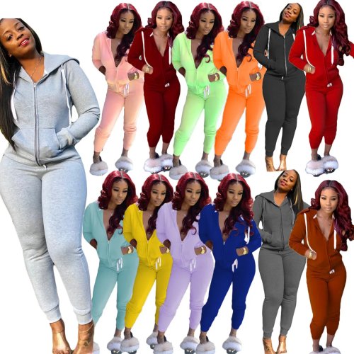Dames trainingspak tweedelig fleece - Comfortabele gym workout set