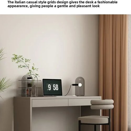 TQH7.2 Escritorio minimalista, mesa moderna de estudio y ordenador para casa, mesa de trabajo multifunción para salón