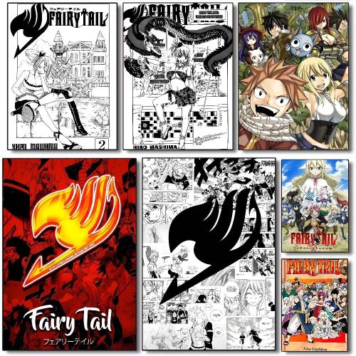 Poster Anime Fairy Tail | Impression sur toile HD, art mural pour salon, bar, décoration