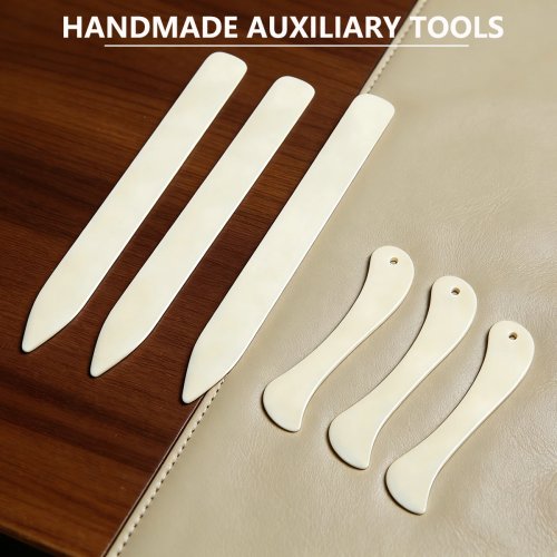 Set de 6 huesos plegadores de plástico y marcadores de pliegue – Herramienta para encuadernación y manualidades con papel