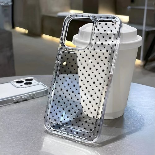 Ốp lưng silicon iPhone họa tiết gió và sao phong cách Ins – ốp lưng sau thẩm mỹ trendy cho 11/12/13/14/15/16/17 Plus/Pro Max