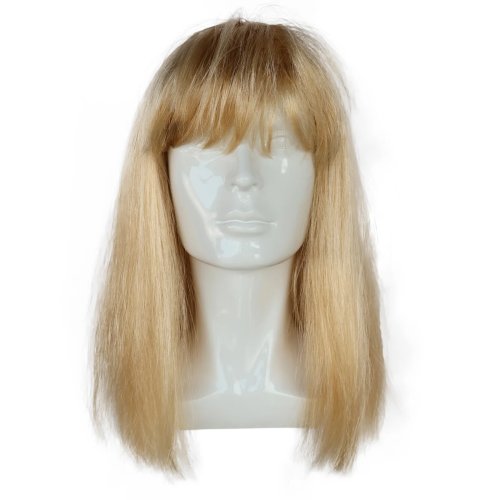 Long Straight Golden Synthetic Cosplay Wig for Parties and Halloween