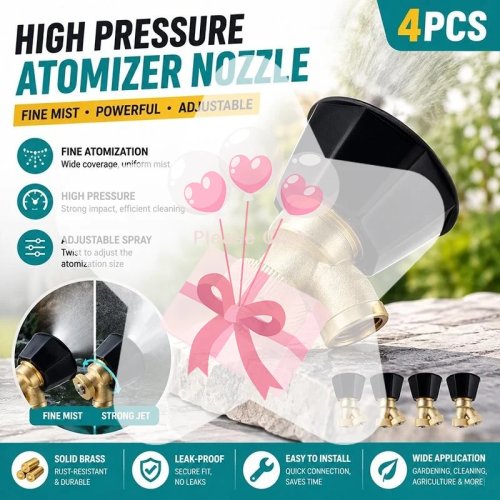 Adjustable Brass Agricultural Spray Nozzle - Fine Atomization for Garden Watering & Crop Spraying