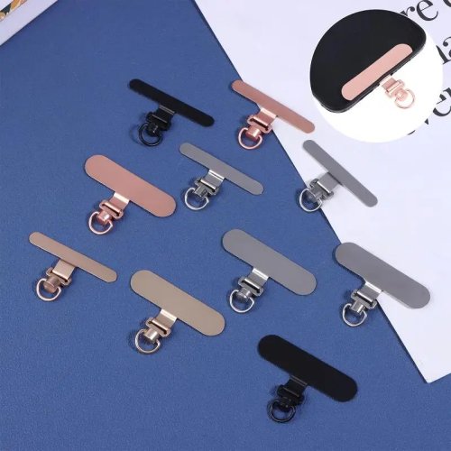 Adaptor Lanyard HP Metal, Klip Anti-Hilang Bisa Dilepas, Universal