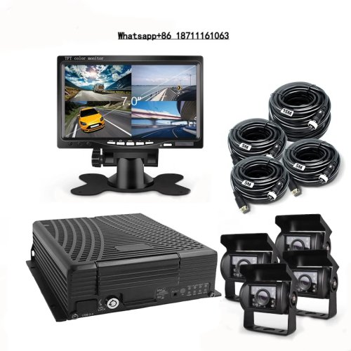 MDVR ความปลอดภัยรถบัส 4G, DVR มือถือรถยนต์ 8 ช่อง H.264 OEM
