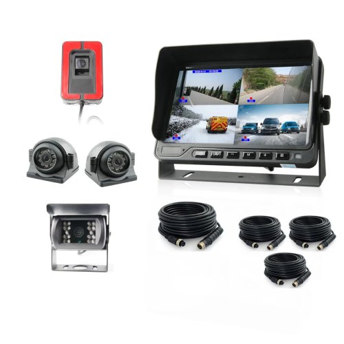 Système de Caméra DVR pour Camion AHD Lourd IP69K Étanche Caméra de Recul avec Vision Nocturne Claire Haute Résolution