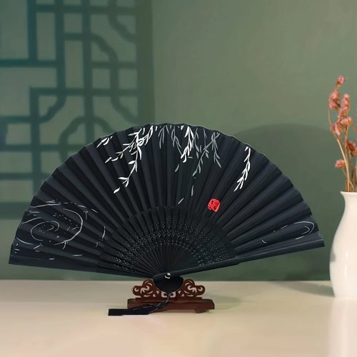 Multi-Colored Bamboo Hand Fan for Weddings, Church Events, Parties