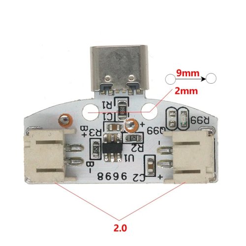 وحدة شحن بطارية الليثيوم Type-C 3.7V واجهة USB