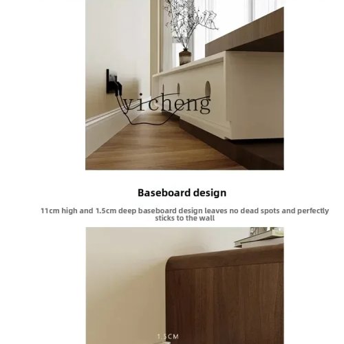 Combinatie tv-meubel en theetafel van massief hout, uitschuifbare tv-standaard voor woonkamer