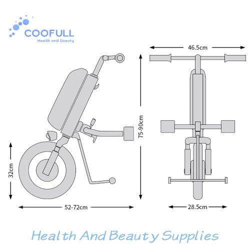 Coofull A5 Handbike eléctrico para silla de ruedas, batería de litio 500W para personas con discapacidad