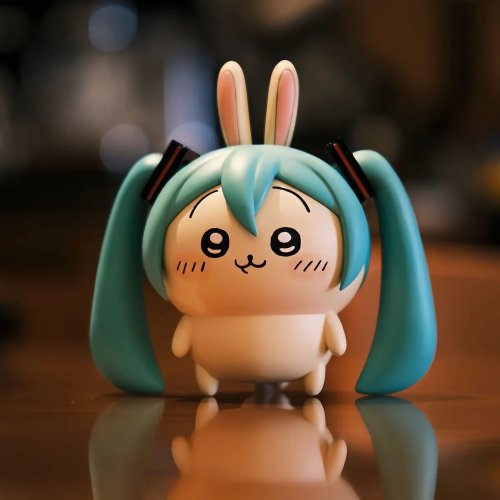 Figura de 5cm Chiikawa Usagi Cosplay Hatsune Miku - Lindo adorno para coche y escritorio, juguete, muñeco