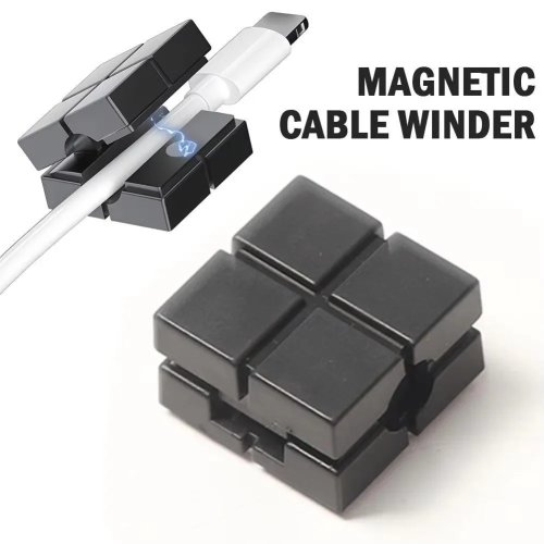 Магнитный органайзер для кабелей мини, самоклеящиеся клипсы для USB-кабеля зарядки, держатель проводов для дома