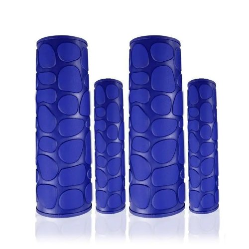 4Pcs Anti-Slip Waterproof Motorcycle Handlebar Grip & Brake Lever Sleeves, Soft Rubber for Winter Riding