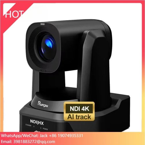 Camera PTZ Live Streaming Runpu F40N 4K 8MP Auto Tracking POE NDI HX AI với SDI cho Hệ thống hội nghị