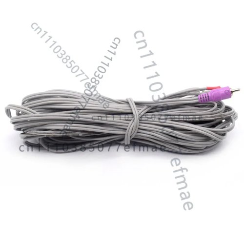 Cable de bocina RCA a cable pelado para Bose, 15m, morado oscuro/gris, macho