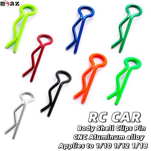 مشابك ودبابيس لهيكل سيارة RC (1/10، 1/12، 1/16) لـ Traxxas HSP Redcat RC4WD Tamiya Axial SCX10 D90 HPI