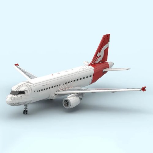 8285 Stück Passagierflugzeug Bausteine Airbus A319 Flugzeug Montagemodell Spielzeug Geschenk für Erwachsene Heimdekoration