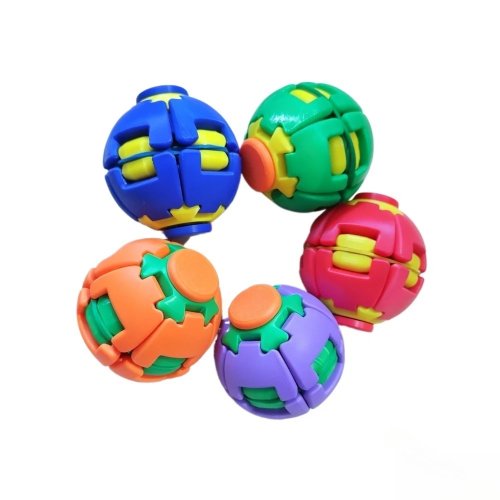 Transforming Fidget Spinner Ball Press to Spin Stress Relief Toy, Deformation Sensory Finger Spinner for Kids & Adults Gift