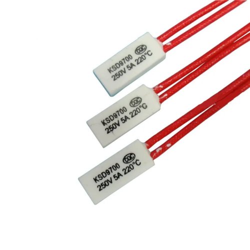 เทอร์โมสตัท KSD9700 220°C ปกติปิด สวิตช์ความร้อน 5A 250V