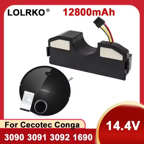 12800mAh Replacement Battery for Cecotec Conga Robot Vacuum 3090 3091 3092 1690 1890 2090 Spare Part