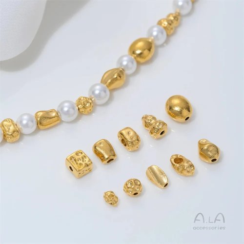 DIY Bracelet Making Beads - Crystal & Gold Beads Kit