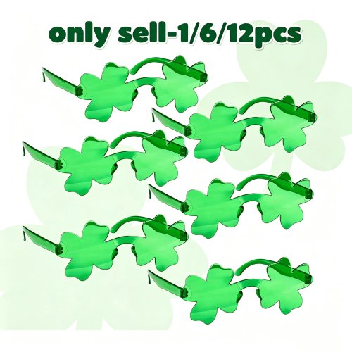 Klavertje Vier Bril voor St. Patrick's Day - 12/6/1 Paar, Feestartikelen en Babyshower Accessoires
