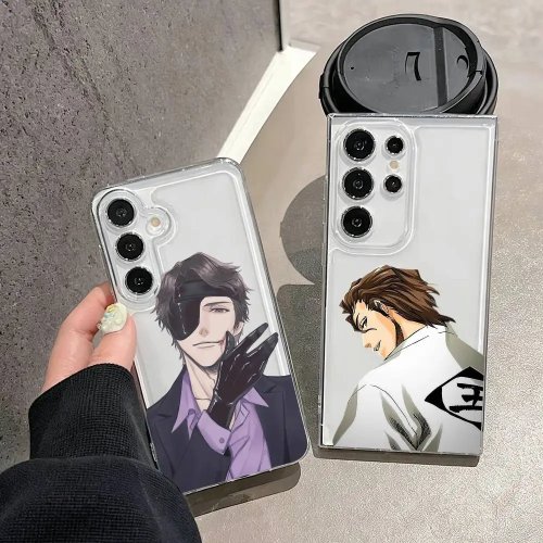 เคสใส Samsung Galaxy S20-S25 Ultra/Plus/FE/Note ลายอนิเมะ Sosuke Aizen