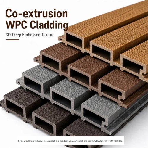 Weatherproof WPC Wall Cladding with Large Wood Grain – Extruded Composite for Garden Fence & Decor