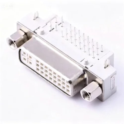 DVI 24+5 Female Socket with Rivet Lock and Screws 4.8