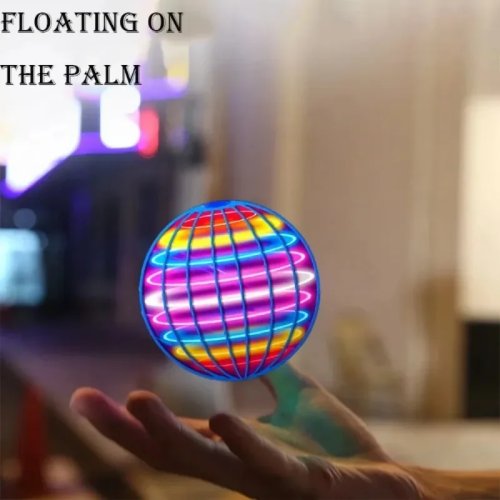 LED Fliegender Ball Bumerang Spinner Spielzeug – Magischer Hover Orb Drohne Fidget