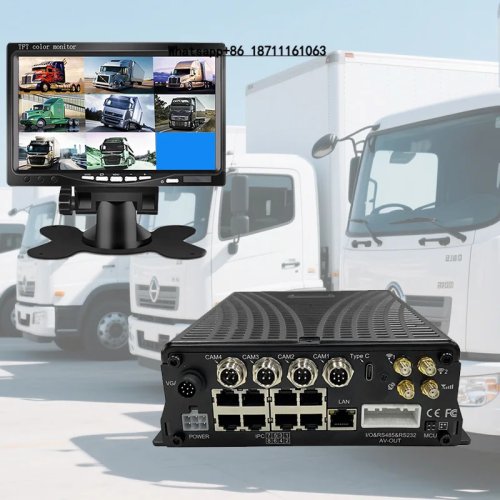 مسجل فيديو متنقل 12 قناة 4K+2K، مسجل مركبات 8 قنوات HDD/بطاقة مع 4G/5G واي فاي و DMS اختياري للشاحنات